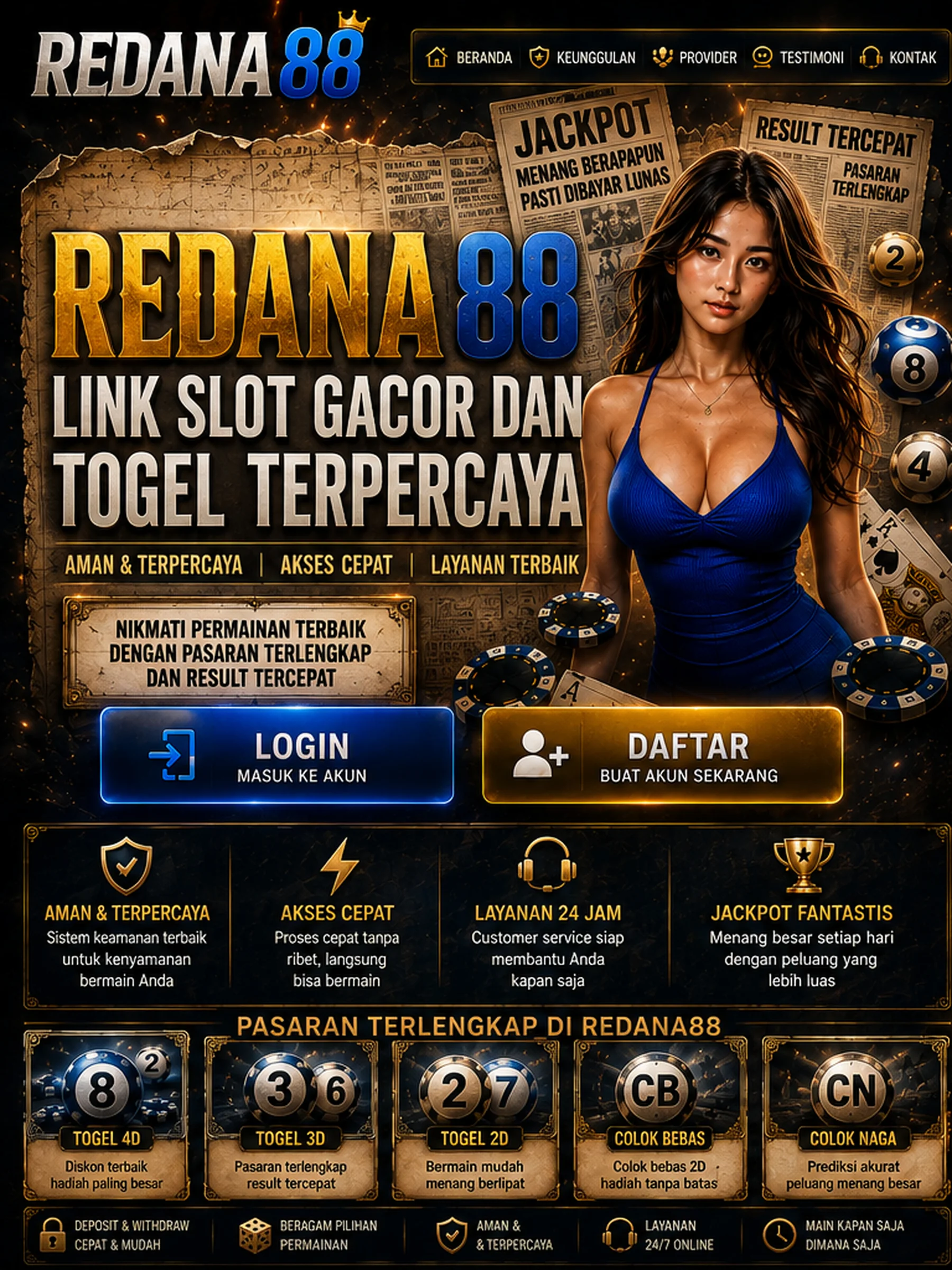 REDANA88 Landing Page 1