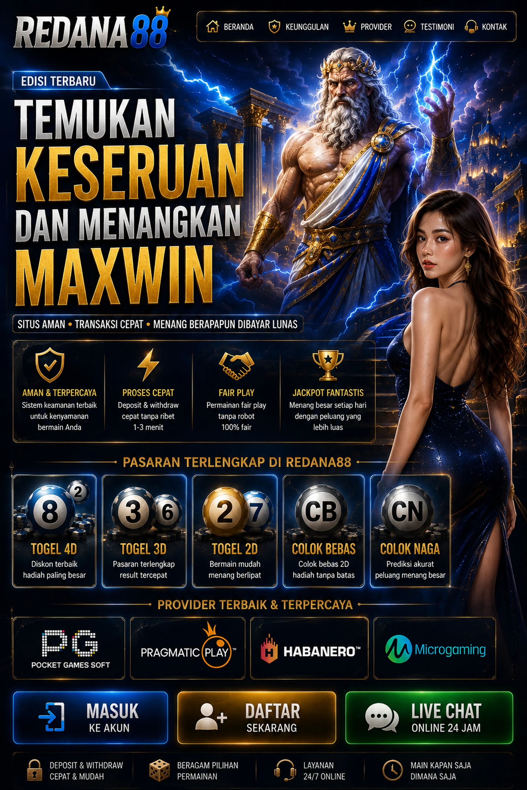 REDANA88 Landing Page 2